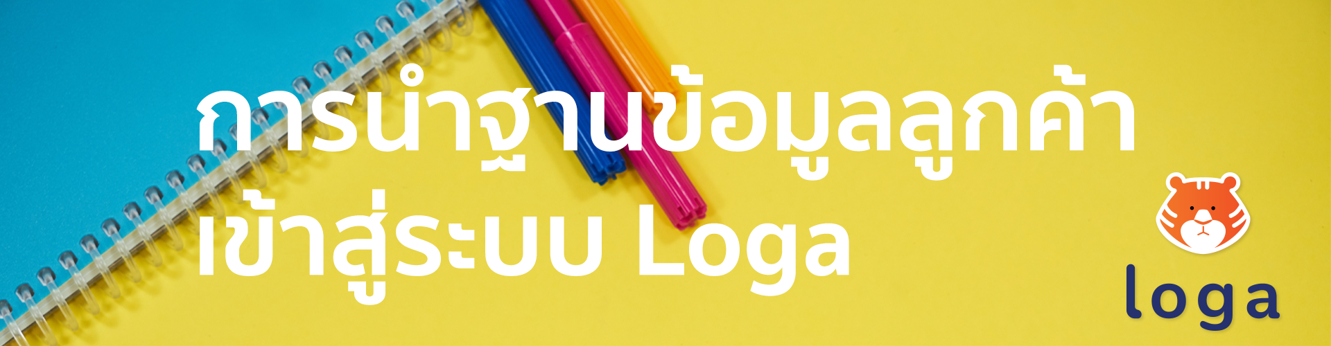 การจัดข้อมูลลูกค้าเข้าสู่ระบบ Loga