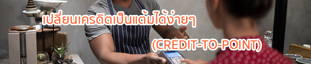 ฟีเจอร์ Credit-to-Point