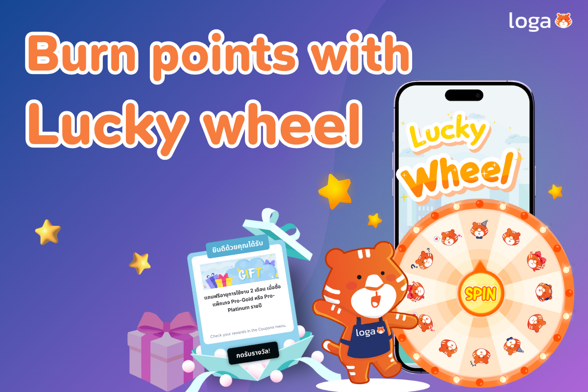 Burn points with Lucky wheel