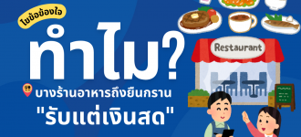 ไขข้อข้องใจ: ทำไมบางร้านอาหารถึงยืนกราน “รับแต่เงินสด”?